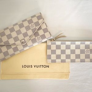 Authentic Louis Vuitton wallet and coin purse